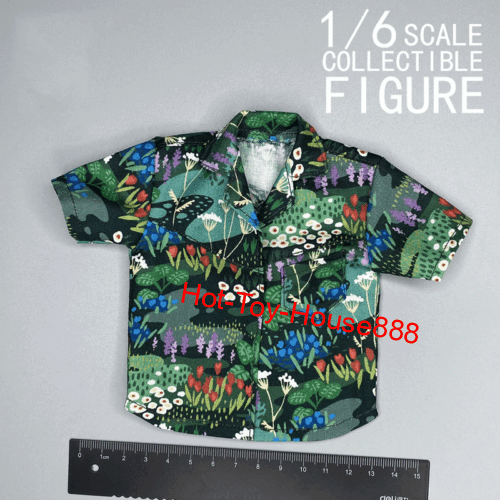 1/6 Trendy Hawaiian Style Short Sleeve Shirt for 12'' Male Action Figure Body - Picture 1 of 1