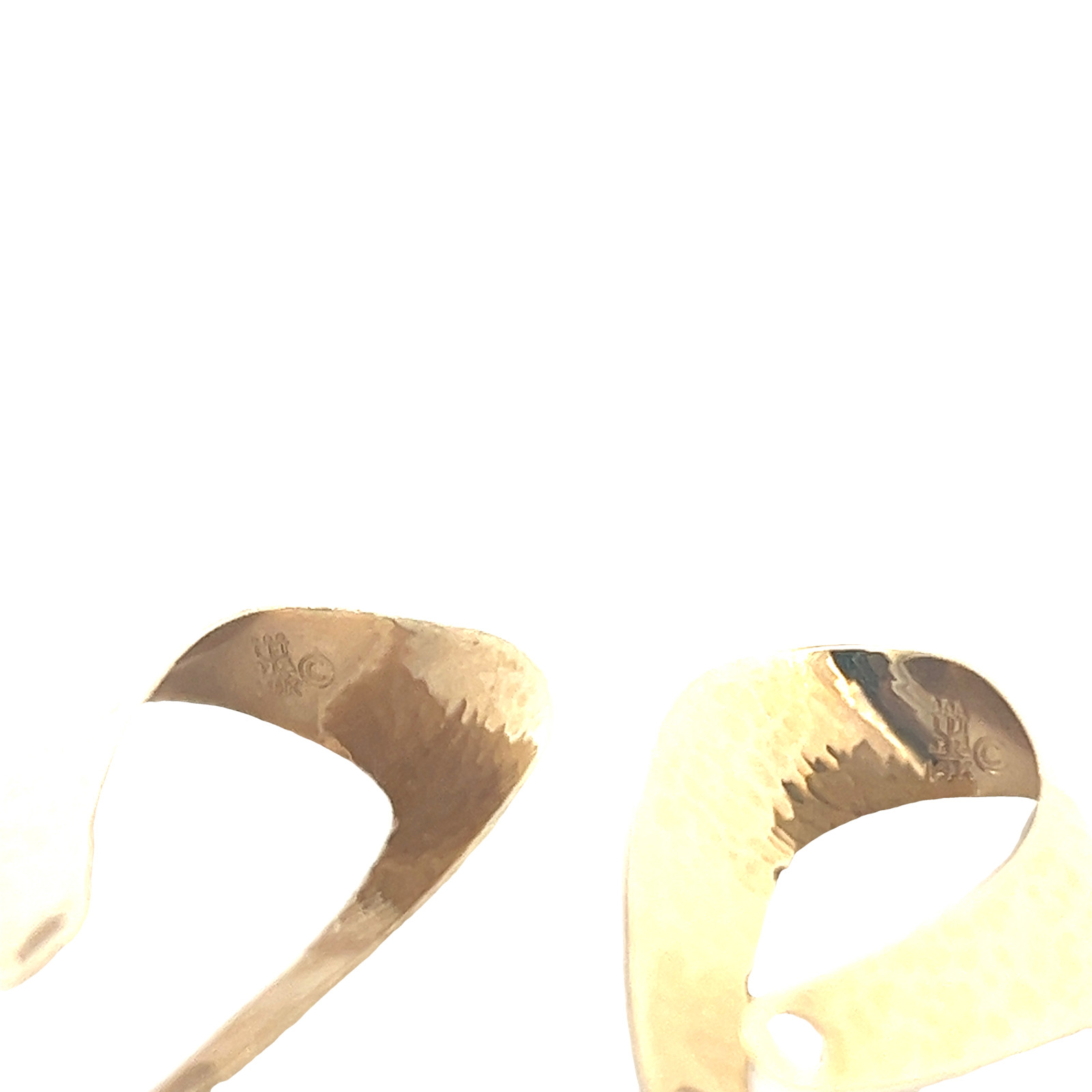 14K Yellow Gold James Avery Earring Jackets Gem