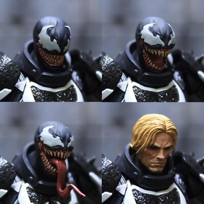 新品 Venom フィギュア 交換用 ヘッド ・ 手 付き 20cm Marvel Venom Shf Legends Action Figure Joint Movable