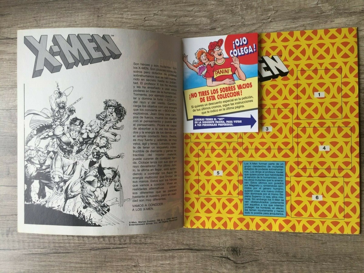 Panini X-men xmen 1994 Marvel Full Complete loose stickers Mint 