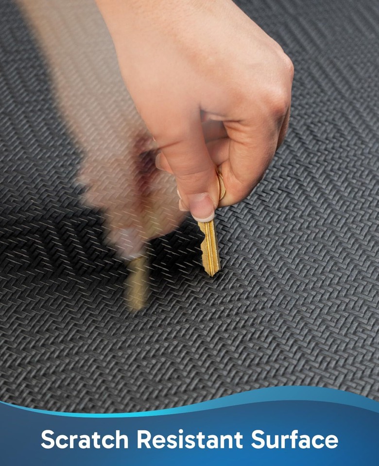 Anti Fatigue Cushioned Mat, 9/10 inch Thick, Kitchen mats for Floor