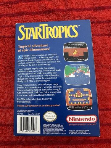 STAR TROPICS Nintendo NES 1990 Brand New Original Factory Sealed Game! - Picture 6 of 7