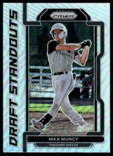 Max Muncy 2021 Panini Prizm Draft Picks #DS-MU Draft Standouts Silver Prizm