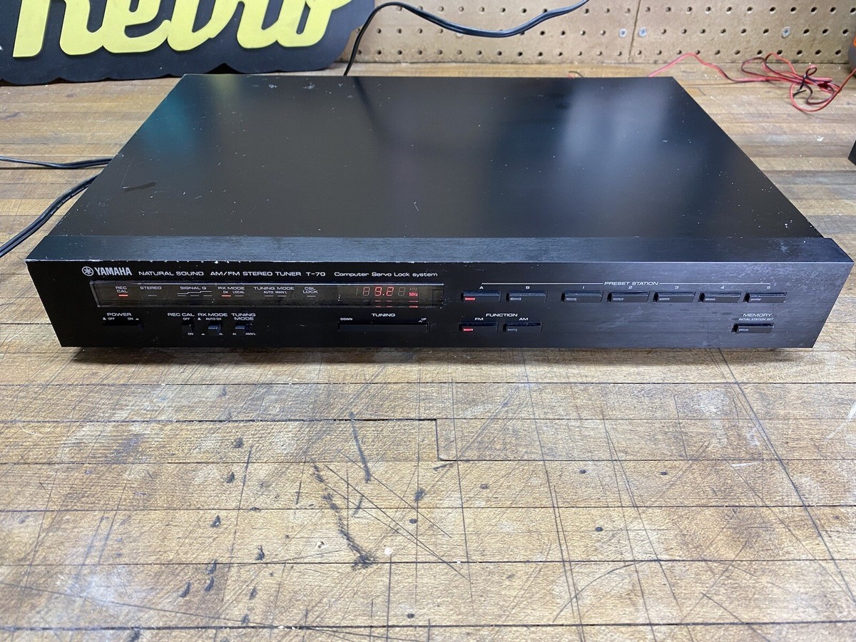 YAMAHA T-70 AM/FM Stereo Tuner Natural Sound Vintage Tested | eBay