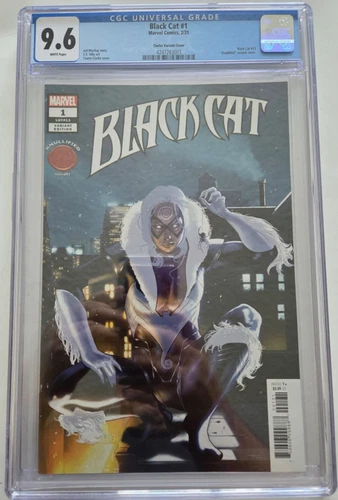 BLACK CAT #1 CGC 9.6 GRADED 2021 MARVEL COMICS CLARKE KNULLIFIED VARIANT COVER