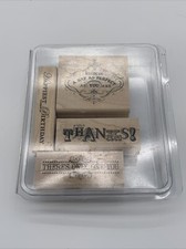Stampin' Up Wood Stamp Set VINTAGE VERSES