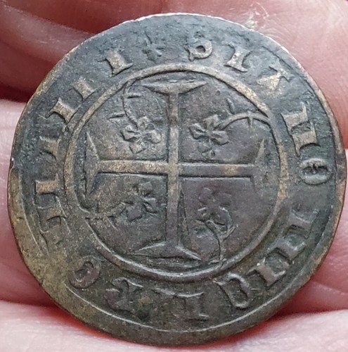 UNIDENTIFIED MEDIEVAL FRANCE JETON RARE IN THIS CONDITION 28 mm - Picture 6 of 6