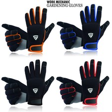 Safety Work Gloves Heavy duty Hand Protection Mechanic Gardening Builders Cut UK