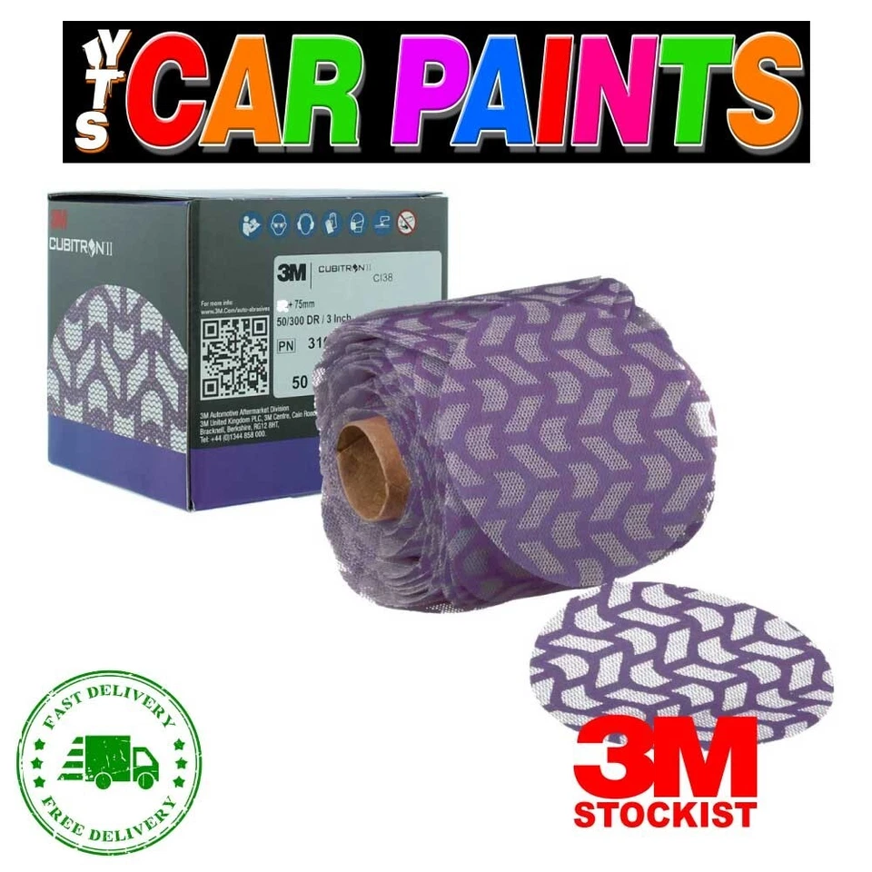 3M™ Cubitron™ II Net Disc Roll, 75 mm, 220+ Grade, 31683 Roll of 50