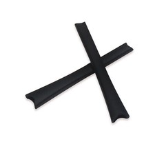 KEYTO Rubber Replacement Ear Socks/Leg for-Oakley Radar Path Frame Black
