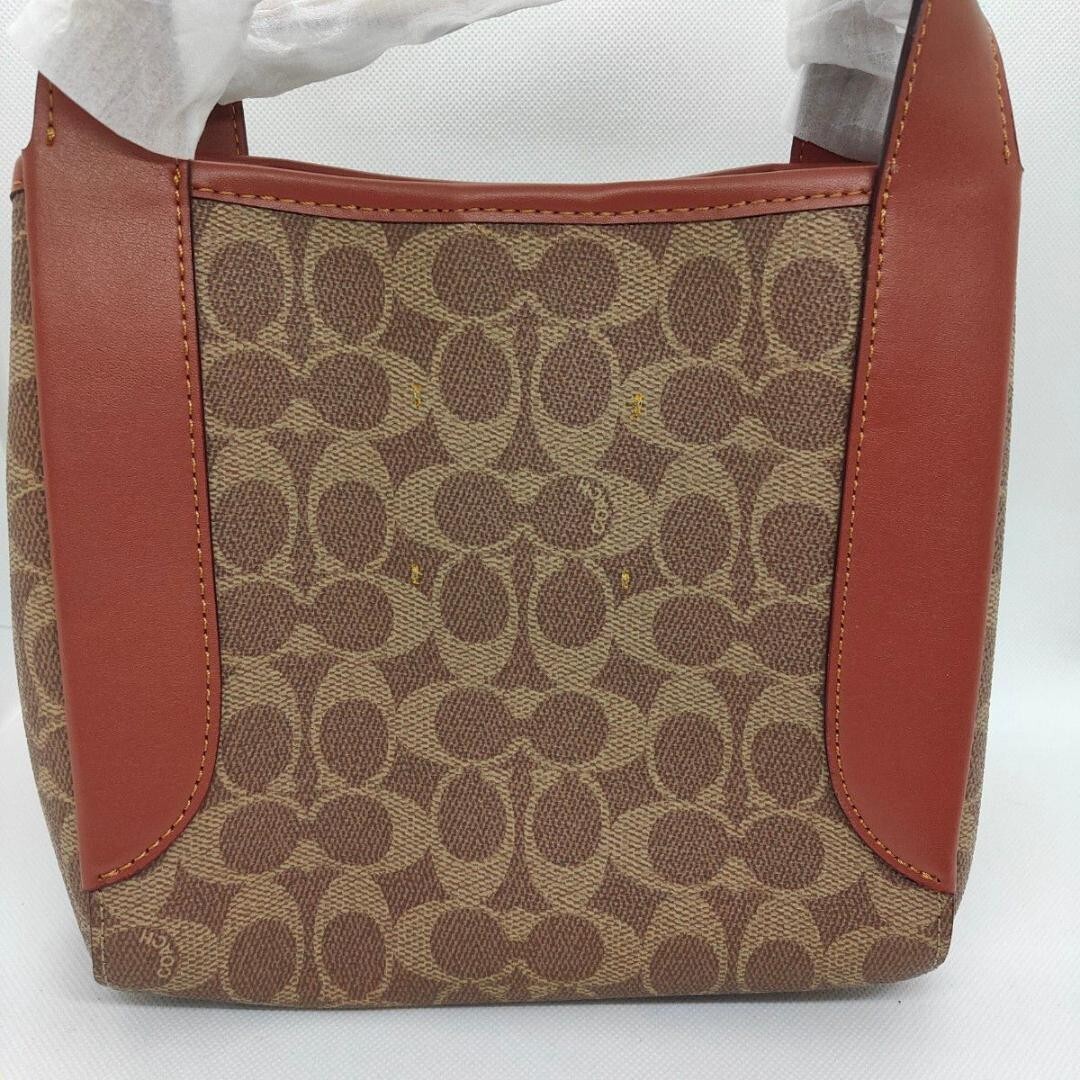 COACH Handbag 79251 PVC/leather Brown Signature for sale