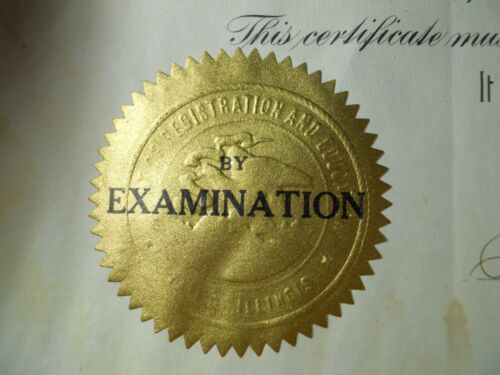 Papel de certificado de enfermera registrada vintage del estado de Illinois médico efímero - Imagen 7 de 14