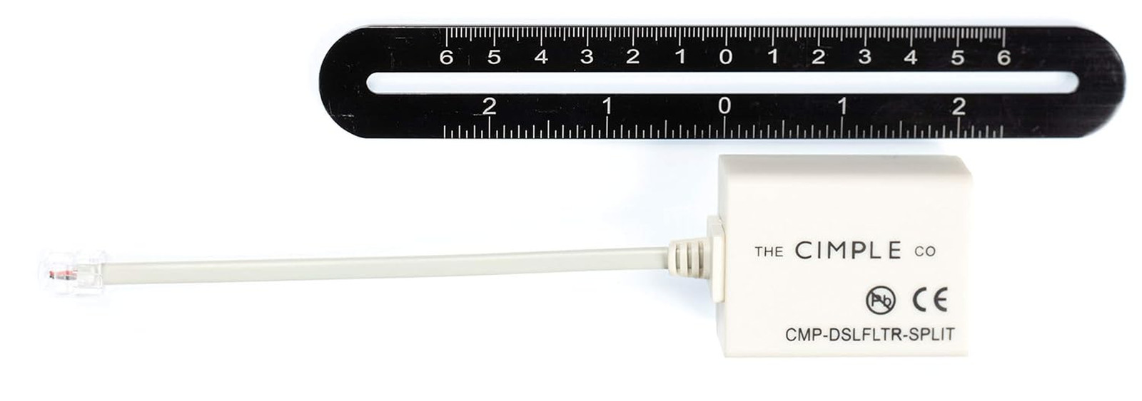 THE CIMPLE CO Modem Phone Filter, 1 Pack, DSL Splitter, 2 Wire, 1 Line, Removes 