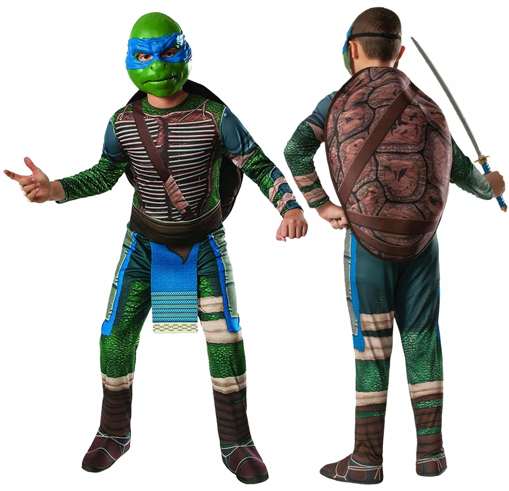 CHILDS TEENAGE MUTANT NINJA TURTLES COSTUMES TMNT OFFICIAL KIDS FANCY DRESS