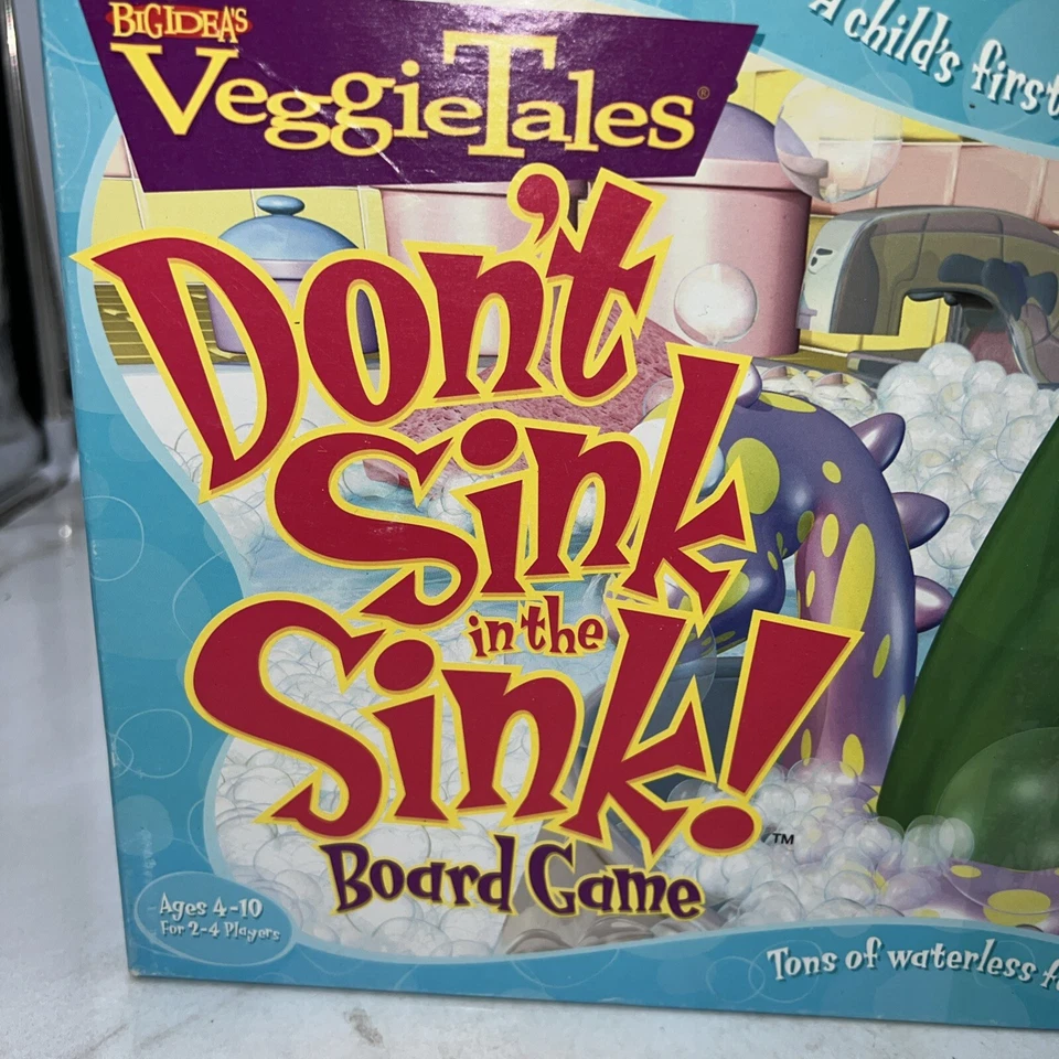 Talicor VeggieTales ¡No te hundas en el fregadero! Juego de mesa incompleto Foto 2 de 4