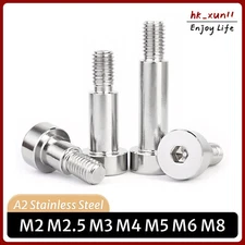 Shoulder Bolt Screws Stainless Steel M2 M2.5 M3 M4 M5 M6 M8 - Allen Socket Head