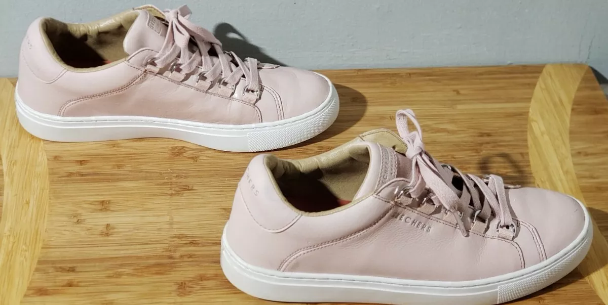 Skechers 73532 Street Los Angeles Rise Fit Pink Leather Shoes 8.5 | eBay