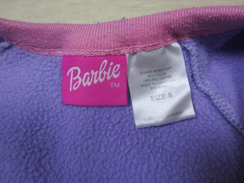 Vintage Barbie Mattel One Piece Pajamas Long John Junpsuit Sz (8) Y2K 2002 Girls - Picture 5 of 8