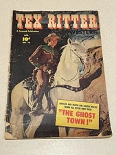 VINTAGE TEX RITTER WESTERN 1952 #10 COMIC BOOK FAWCETT PUB. VINTAGE