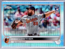 Zac Lowther 2022 Topps Chrome Sonic Baseball Prism Refractors