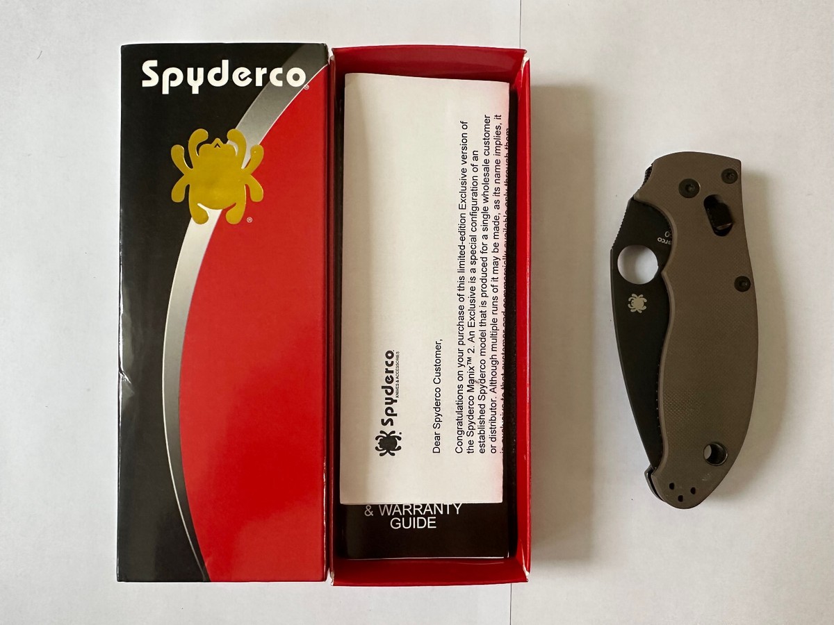 Spyderco /Manix 2 /Brown G10 /M390 DLC C101GPBNBK2 /Discontinued