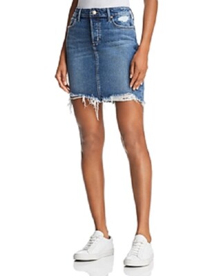 Joe's Jeans Ripped High-Low Denim Pencil Skirt Size 25