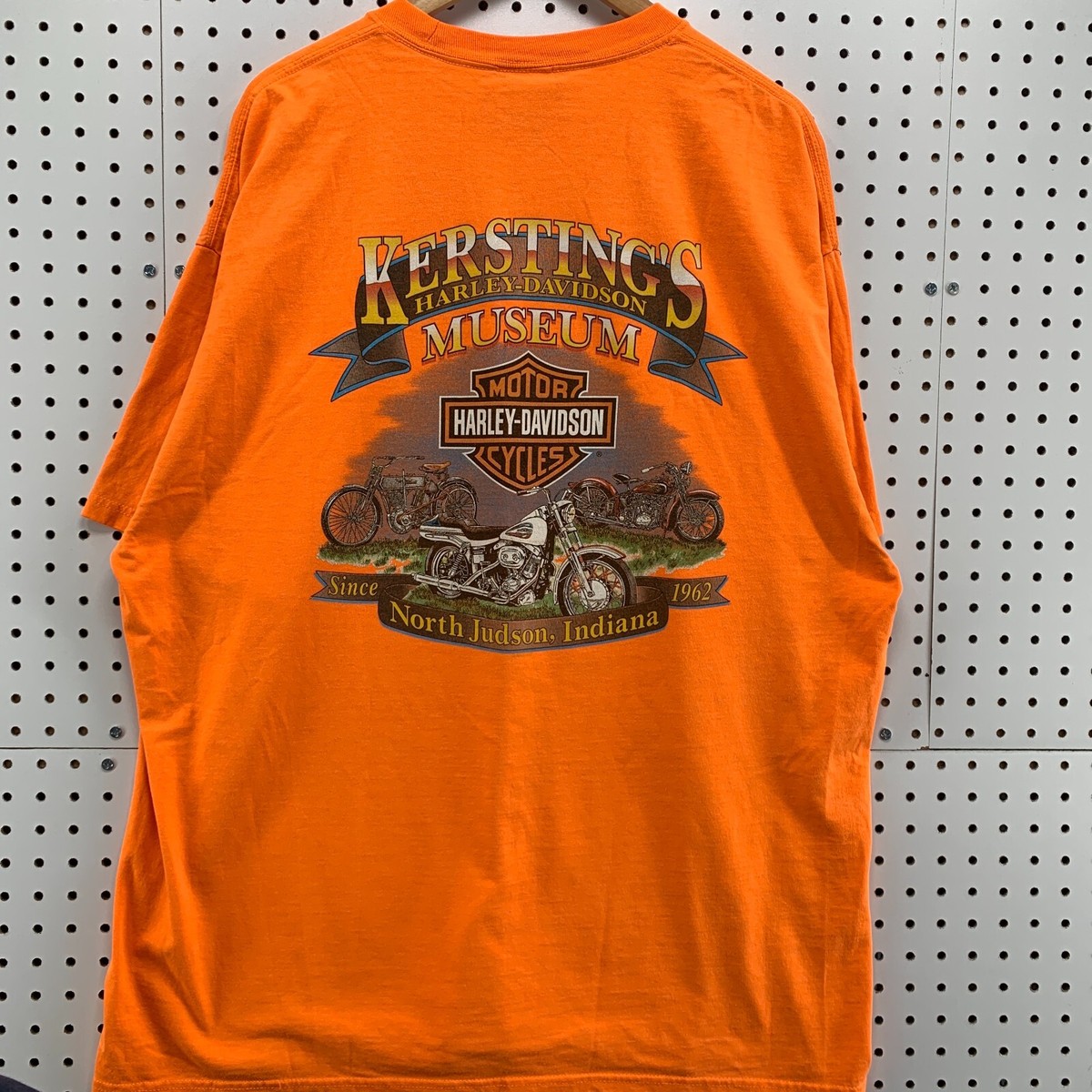 T-Shirt Pour Homme Harley-Davidson B&S ORANGE Sur Noir 40291550