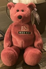 Vintage San Francisco 49ers Jerry Rice 80 Beanie Plush 1998 Limited Treasures