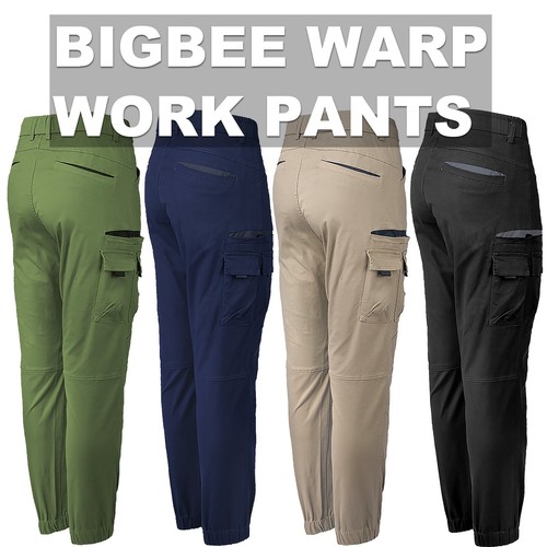 BigBEE Work Pants Cargo Trousers Stretch Cotton Elastic Waist Tactical Studed - Picture 48 of 83