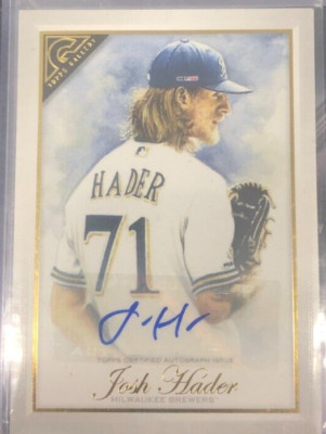 直筆サイン topps now CORBIN BURNES JOSH HADER 2019 Topps Gallery #74 JOSH HADER AUTOGRAPHED CARD | eBay