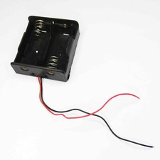 1x Battery Clip Holder Case Box For 2 x C Size cell R14 with 6" Wire Lead