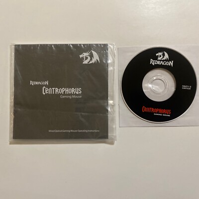 Redragon Centrophorus M601-3 Mouse Driver CD & Instruction Manual Gaming