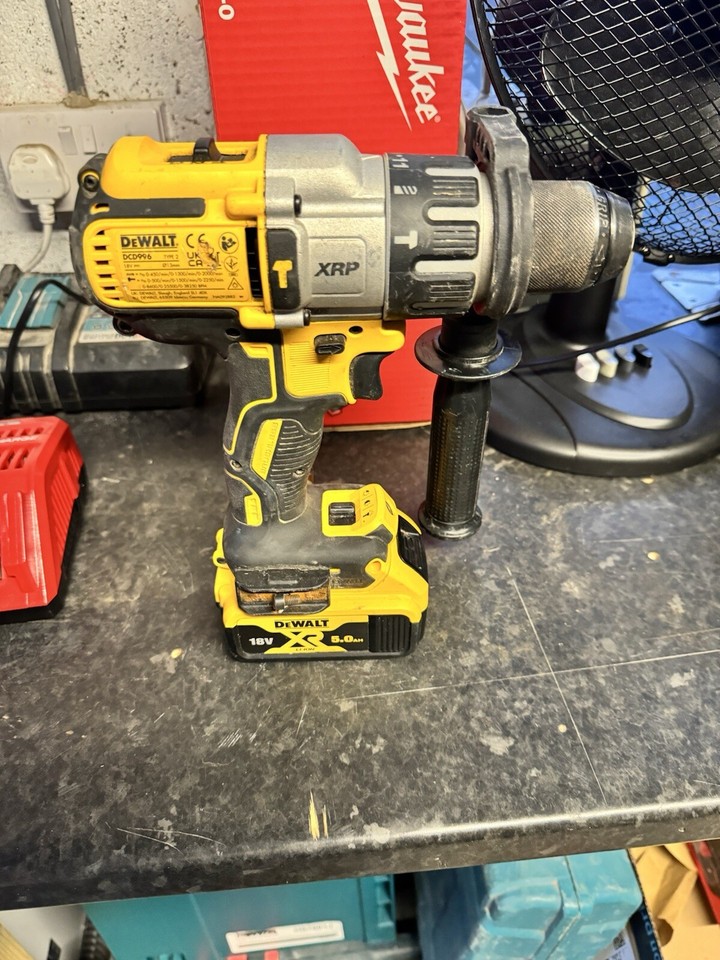 Dewalt drill set DCD996 & DCF887 +2 5amp batteries + charger eBay
