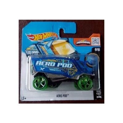Hot Wheels 2016 X-Raycers #19 AERO POD Blue MINT SHORT CARD WH40K Hive Transport