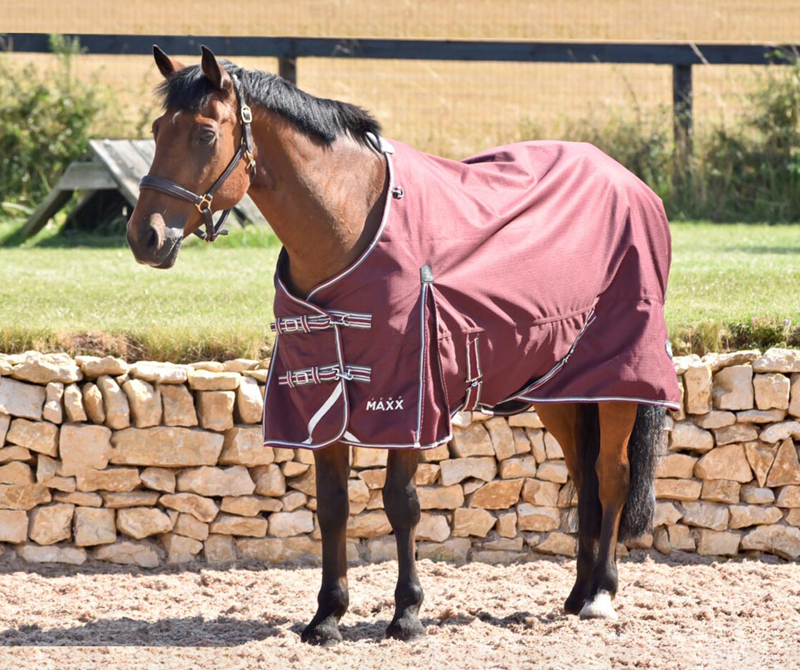 Lightweight 0g 1200D Horse Turnout Rug WATERPROOF Lite 5ft7ft BURGANDY
