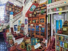 1000 pc. jigsaw puzzle-White Mountain-Readers Paradise, larger pieces 24x30