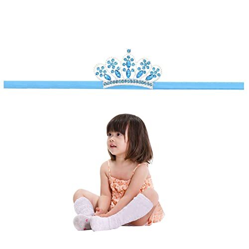 Baby Headband Sparkling Crown Princess Headwear Good Elasticity Hairband for ...