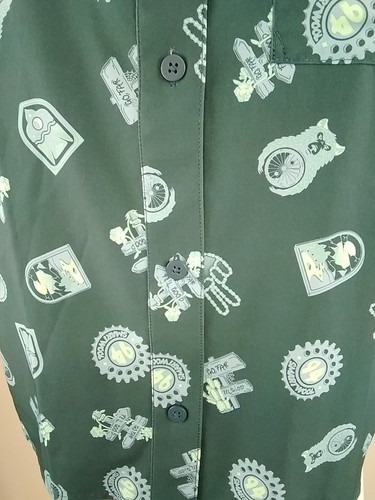 Smartwool Women Everyday Short Sleeve Button Down Twilight Medium 02773-P64 - Picture 4 of 11