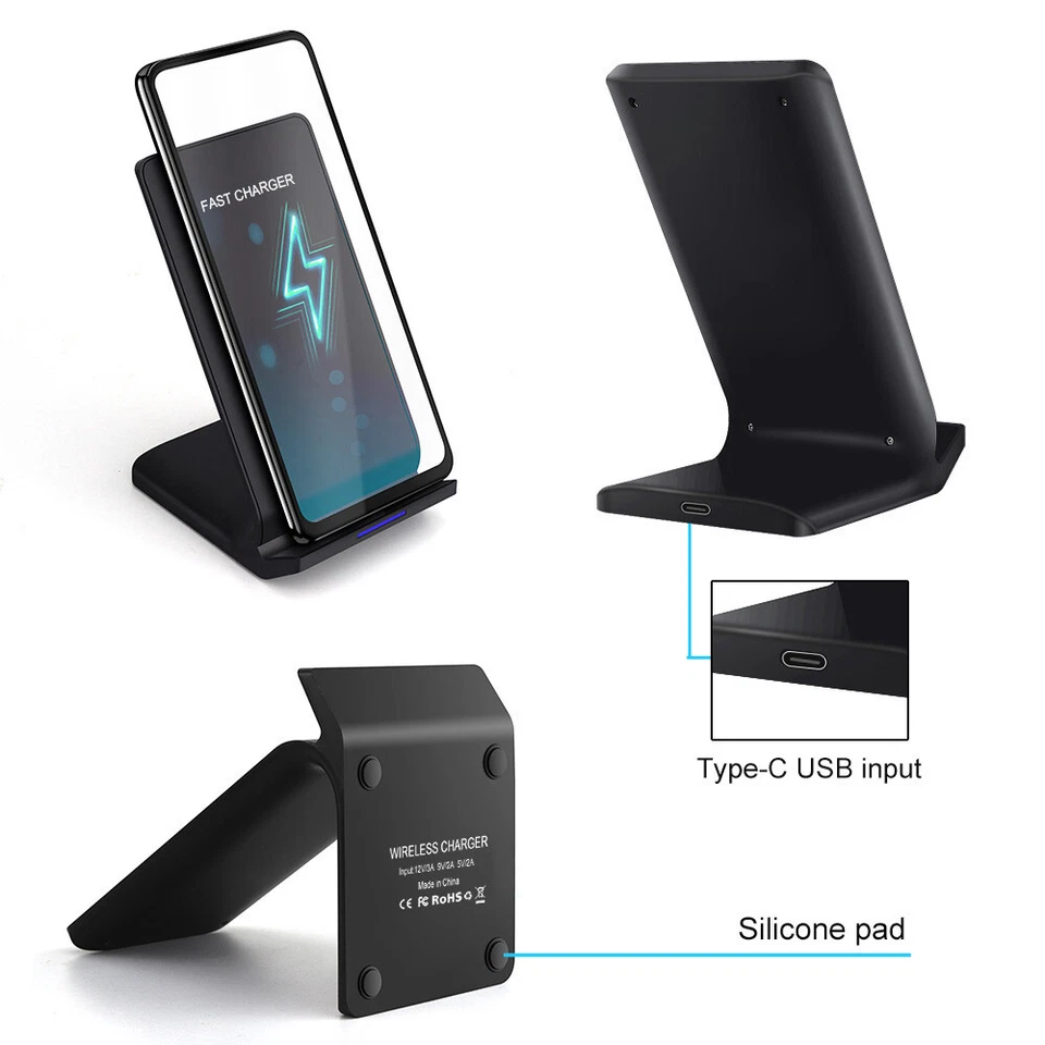 30W Wireless Charger Dock Charging Stand For Samsung Galaxy S25 S24 S23 Note20 9 - Image 4 of 4