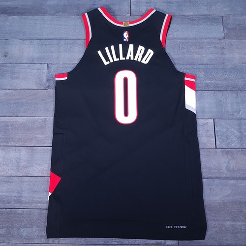 NIKE Portland Blazers Vaporknit Damian Lillard Authentic Jersey Mens MEDIUM 44 - Picture 2 of 8