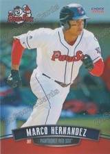 2016 Pawtucket Red Sox Marco Hernandez RC Rookie Boston