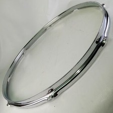 Ludwig 18"COB Floor Tom Drum Batter Rim/Hoop BRASS 8Lug Triple-Flange Chrome 60s