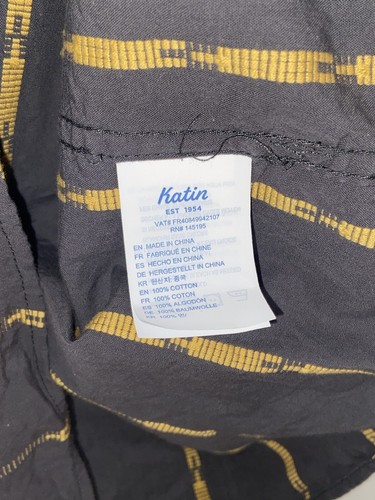 Katin Shirt Mens 2XL Dark Gray Short Sleeve Button Up 100% Cotton RN#145195 - Picture 6 of 8