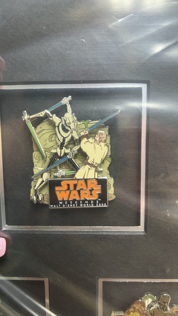 RARE AP Disney WDW Star Wars Weekends 2005 Framed 10 Pin Set LE