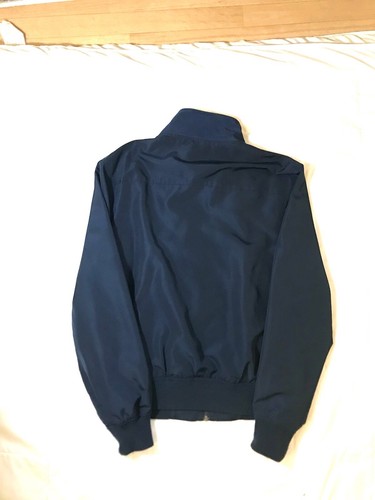 Merona Navy Vintage Mock-Neck Sport Bomber Jacket - Size M - Picture 6 of 8