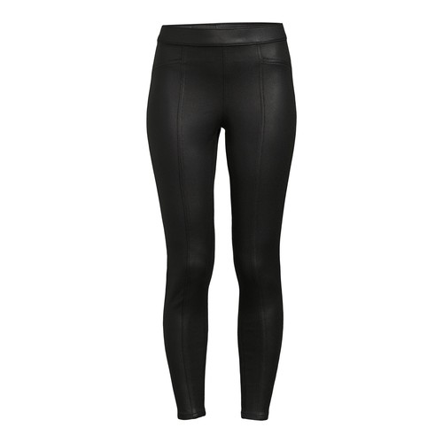 No Boundaries Juniors Seamed Pull On Jeggings, Faux Leather Size XXL (19) - Picture 4 of 4