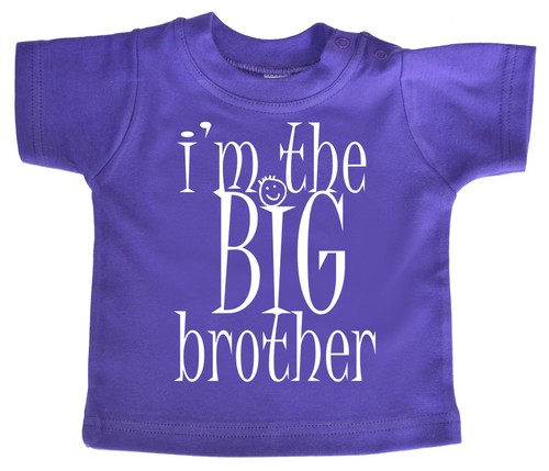 Camiseta Gran Hermano "Soy el Gran Hermano" Bebé Niño Camiseta Regalo - Imagen 8 de 10