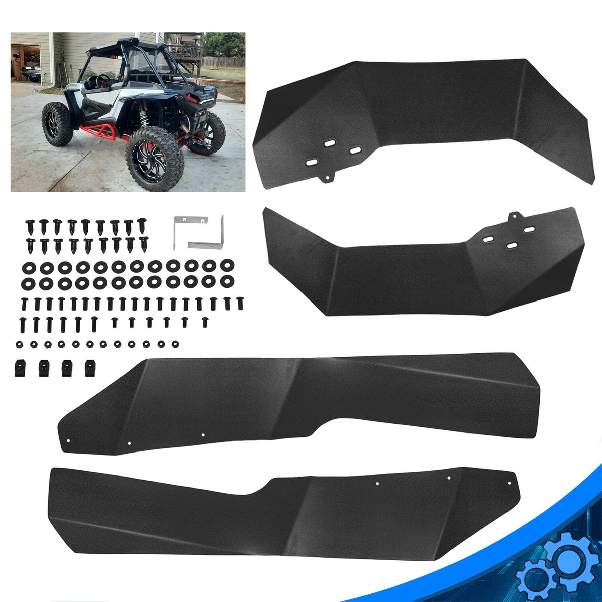 Mud Flaps Fender Flares for 2014-22 Polaris RZR XP 1000 Extensions