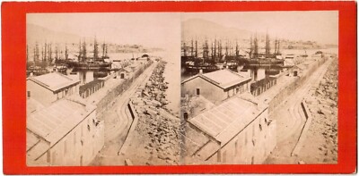 Italien.Italia.Genova.Il Molo Nuovo.Neuer Pier.Stereo Fotoalbum.