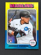 2024 Topps Heritage High Number Chrome #719 Jhonny Pereda RC Marlins 529/699